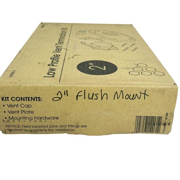 Horizontal Vent Termination Kit 2" Low Profile New HVAC - Picture 6 of 8